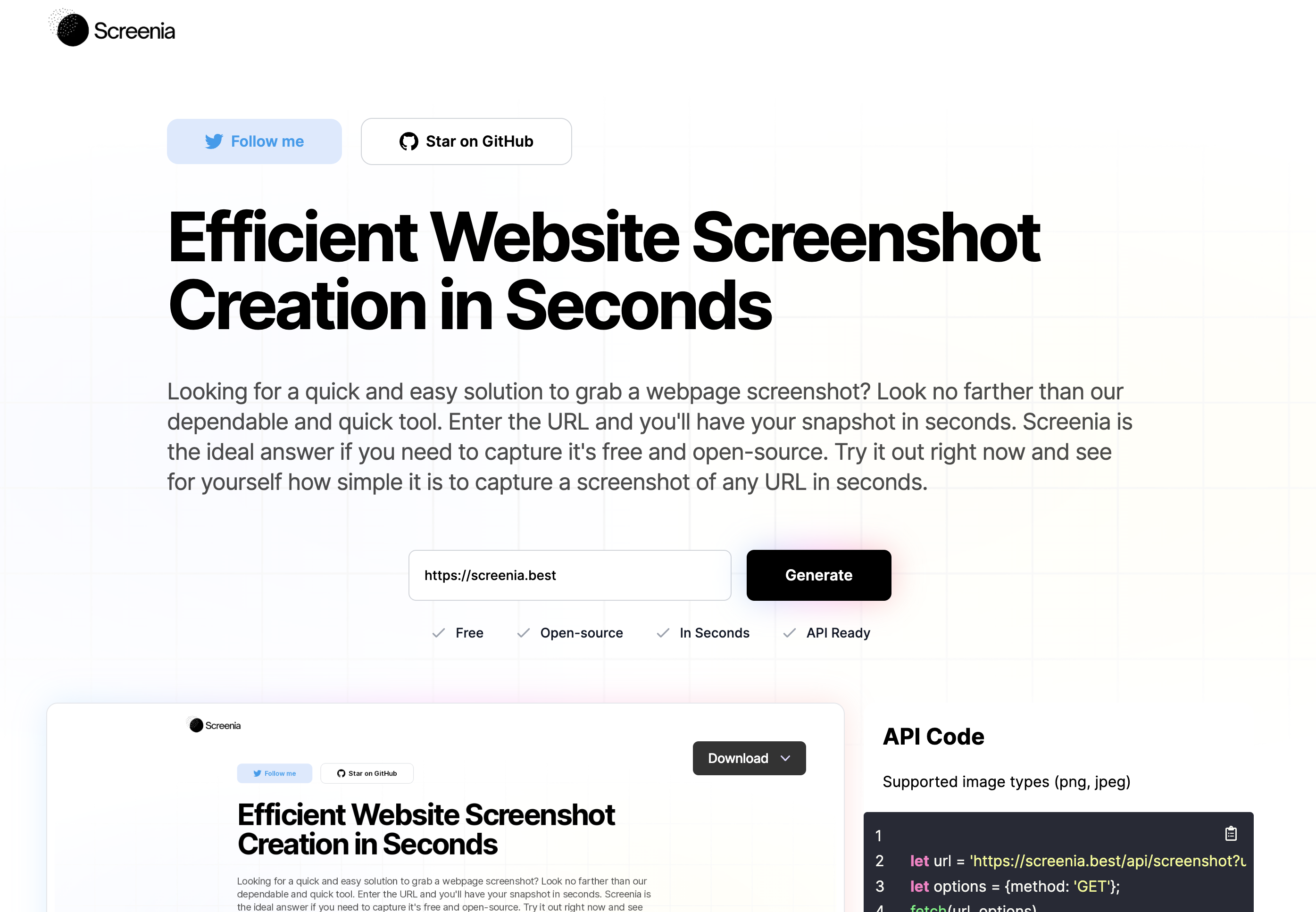 Screenia - Захватить любой URL -адрес за считанные секунды медиа 1