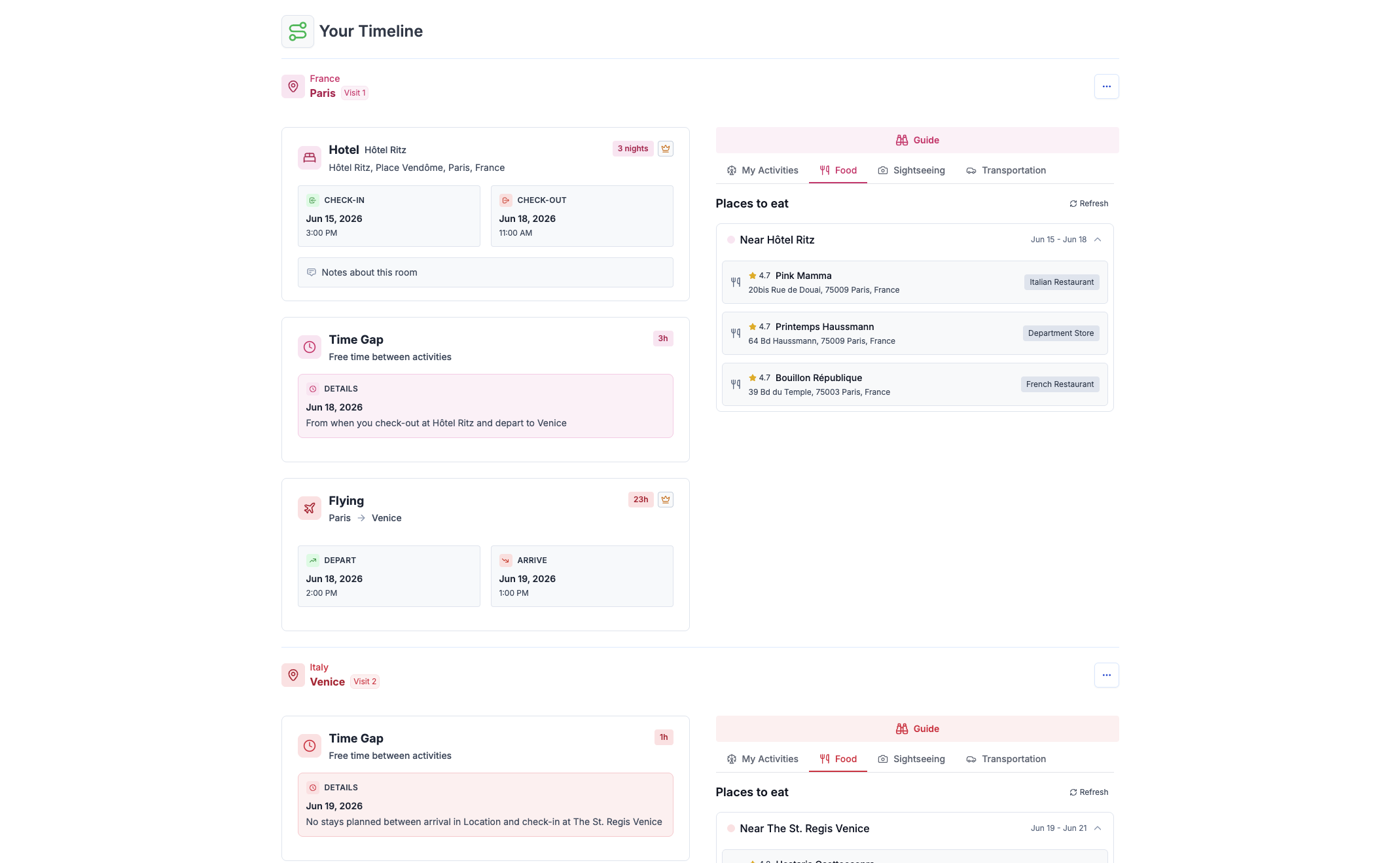 JourneyJot - Plan Your Perfect Trip - Screenshot 2 showing product features and functionality