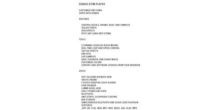 Donda Stem Player gallery image