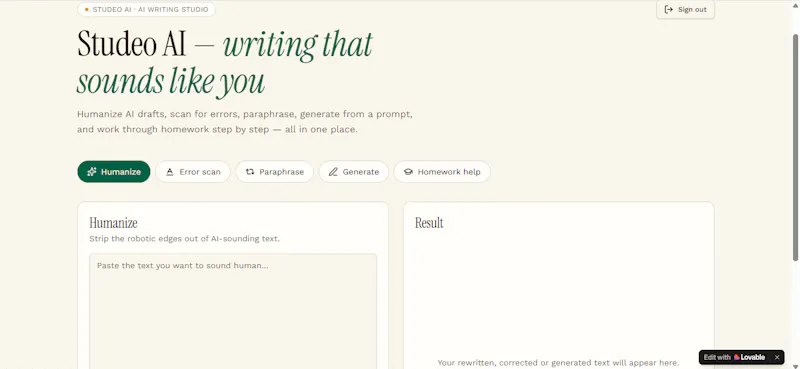 Studeo  screenshot 2