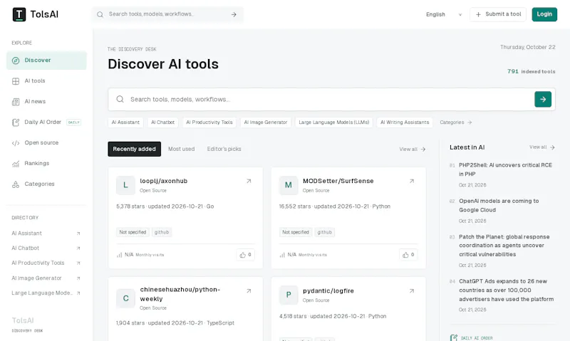 TolsAI screenshot 1