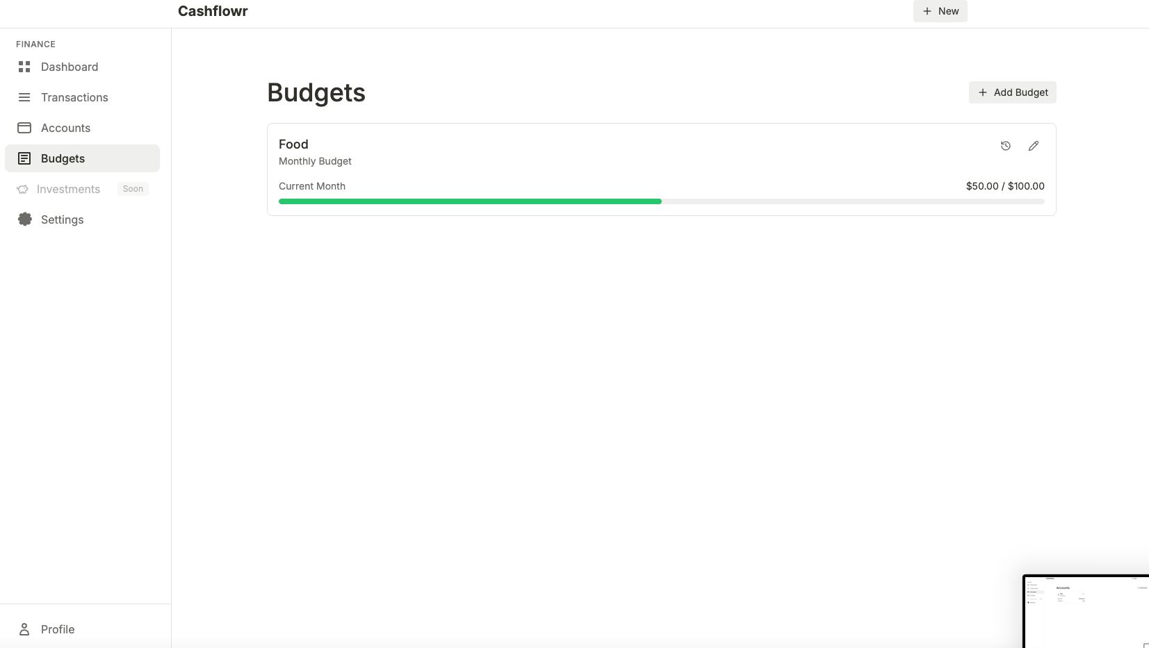 Finance Tracker gallery image