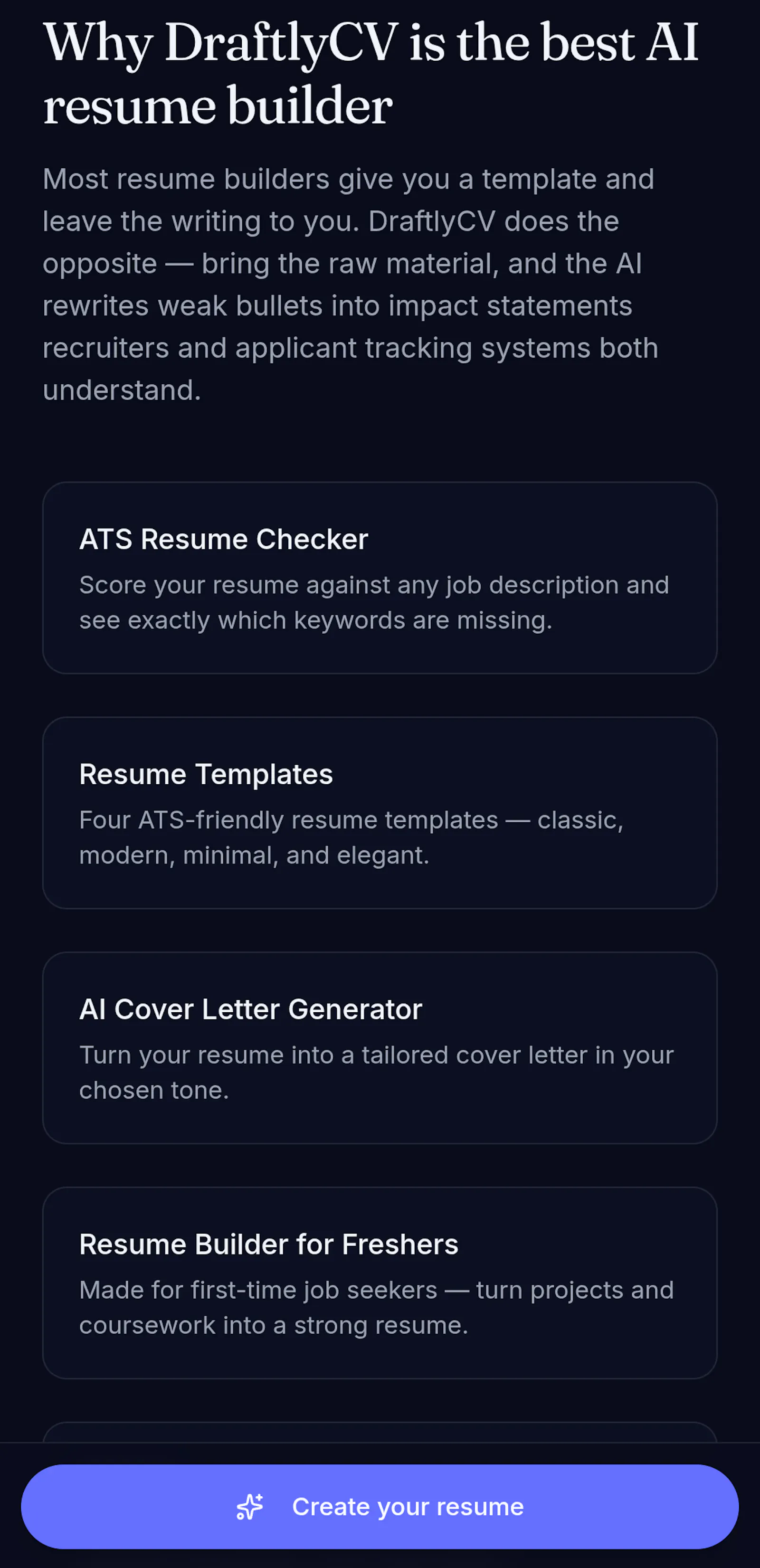 DraftlyCV screenshot 3