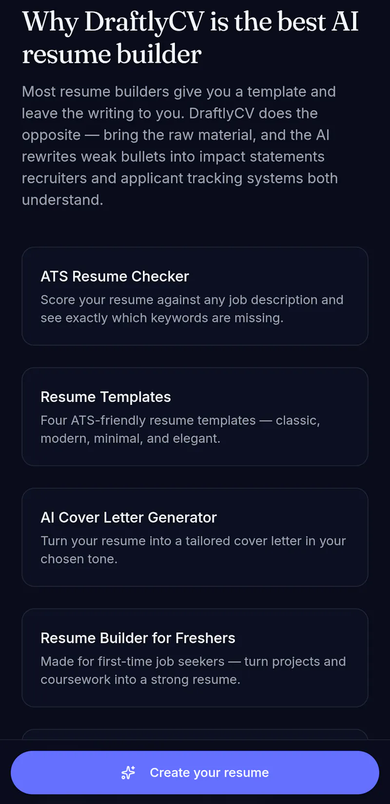 DraftlyCV screenshot 3