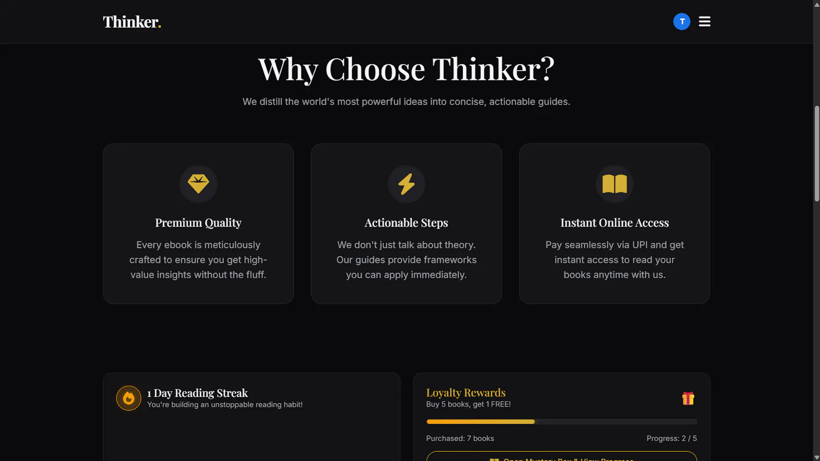 Thinker screenshot 3