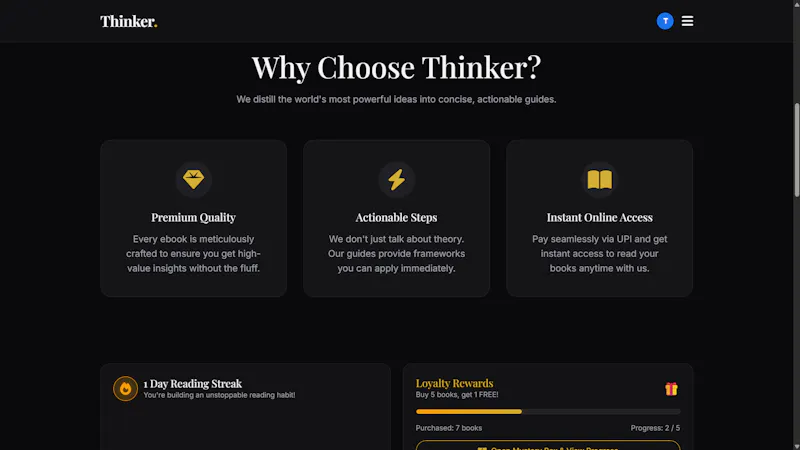 Thinker screenshot 3