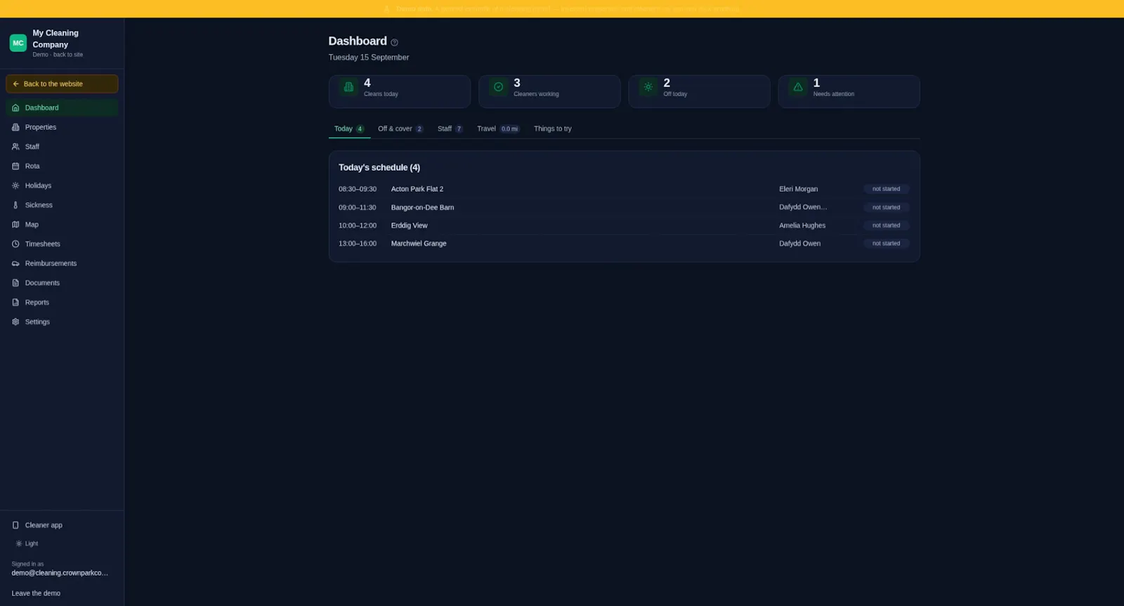 My Cleaning Company screenshot 1