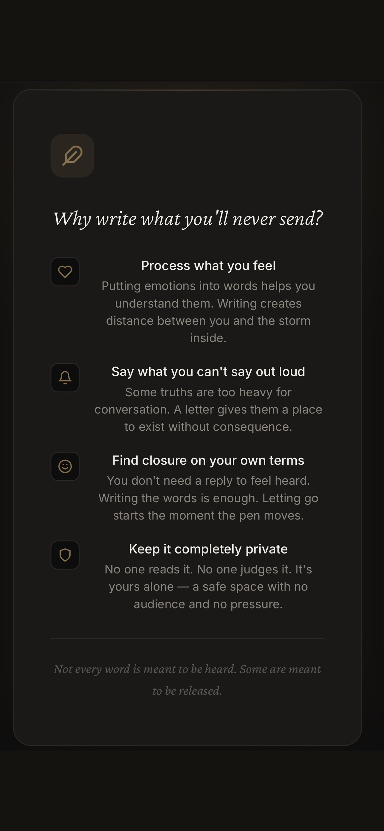 UNSENT - Letters Never Sent gallery image