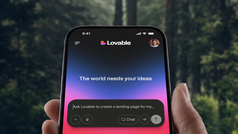 Lovable mobile app screenshot 1