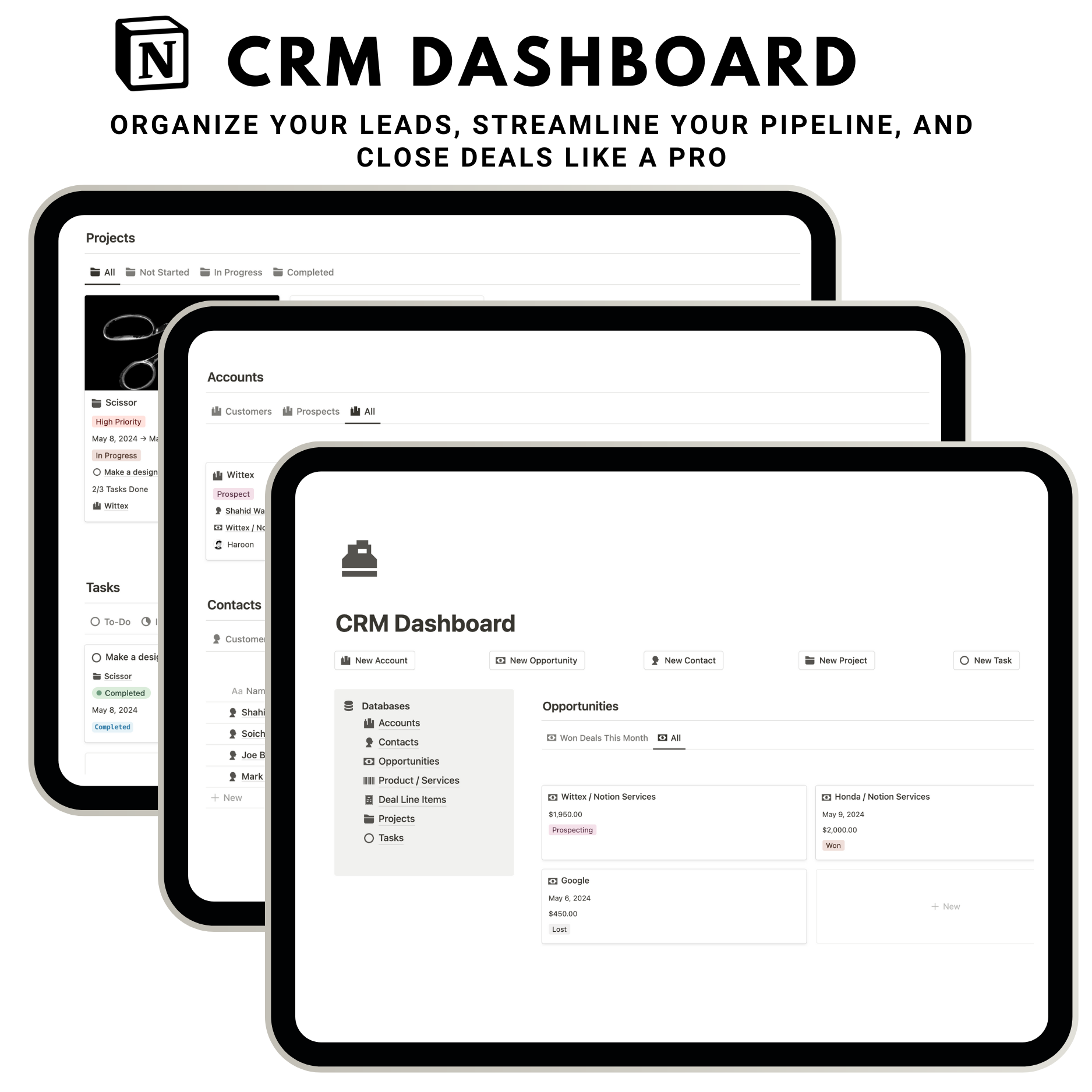 CRM Dashboard 