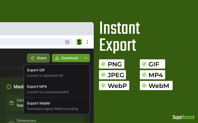SupaRecord - Screenshot 4 showing product features and functionality
