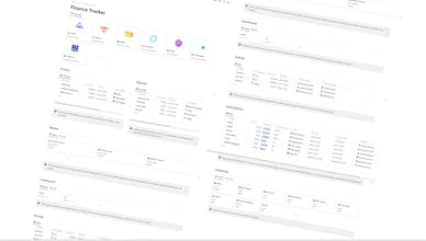 Notion Finance Tracker gallery image