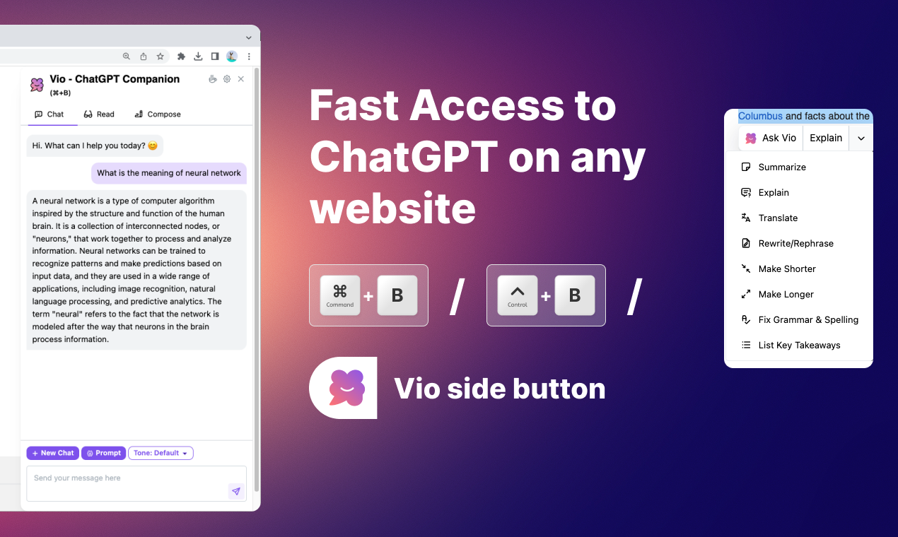 Vio - ChatGPT Web Companion gallery image