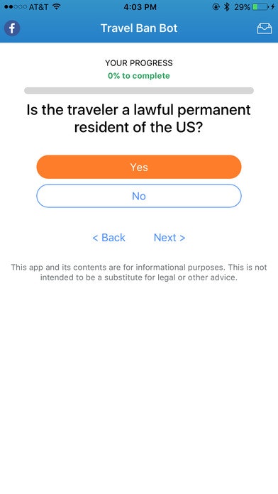 Travel Ban Bot gallery image