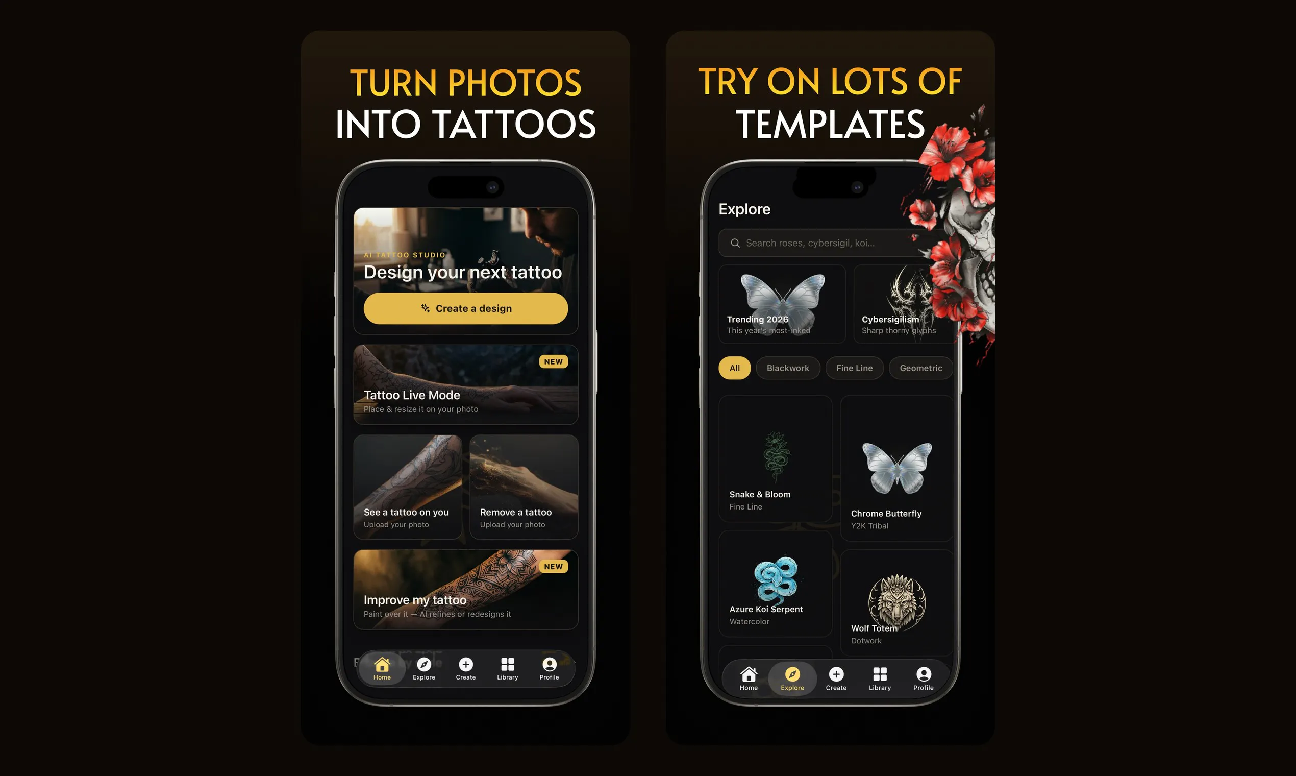 Inkora: AI Tattoo Creator gallery image