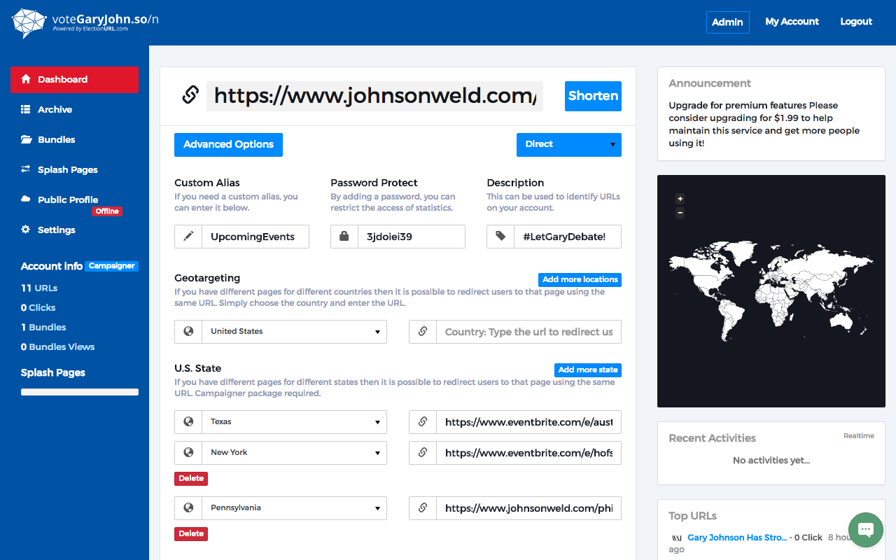 voteGaryJohn.so/n ElectionURL Maker gallery image