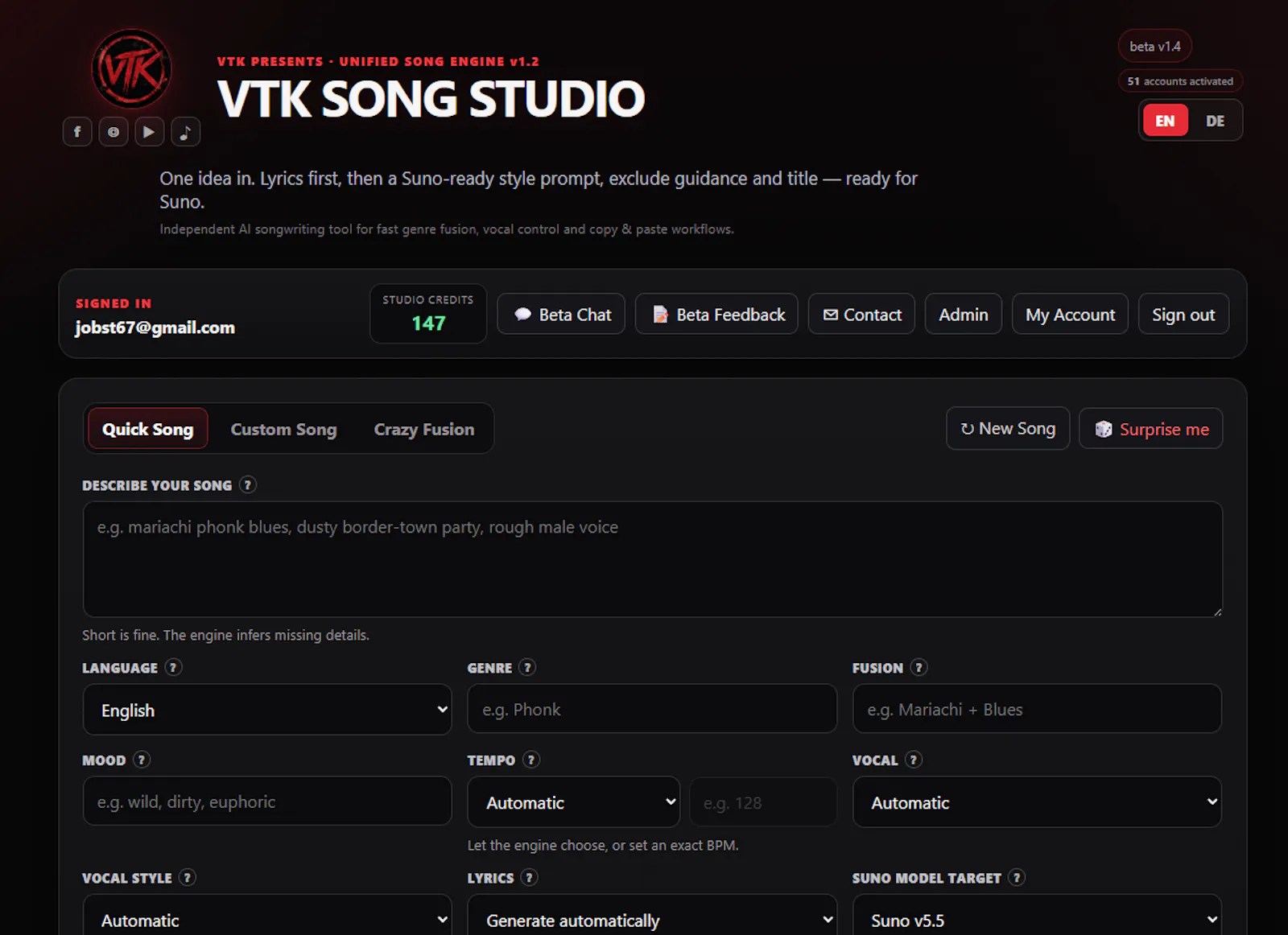 VTK Song Studio screenshot 3