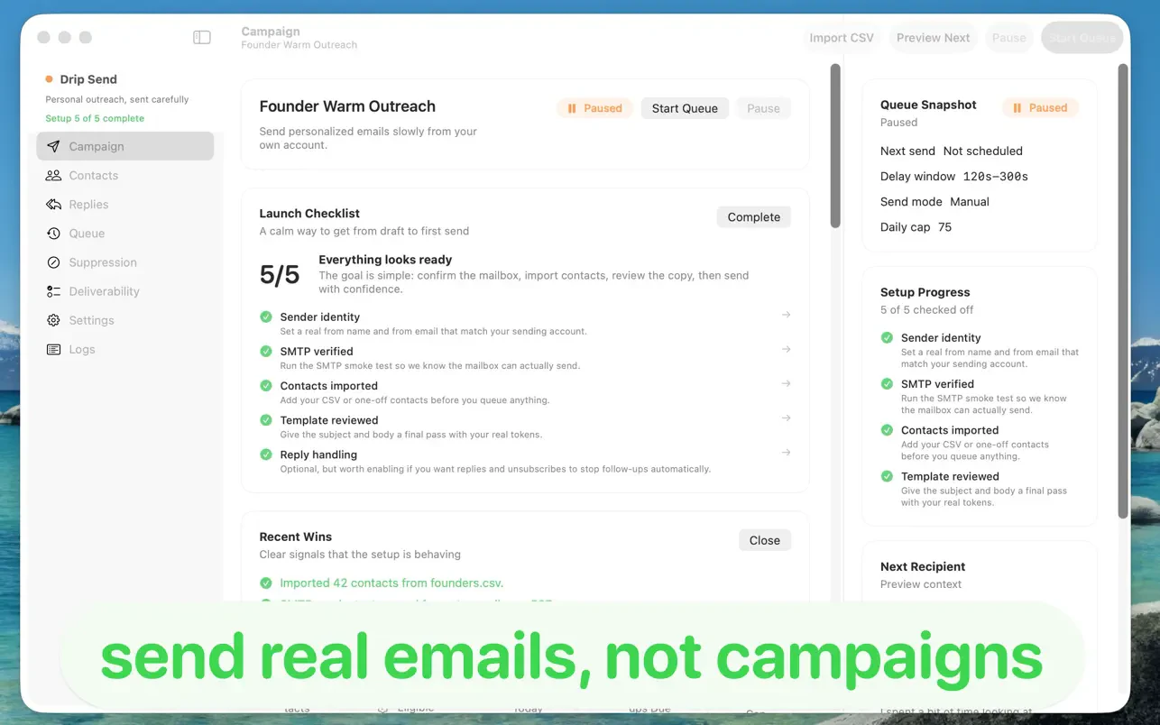 Drip Send screenshot 2