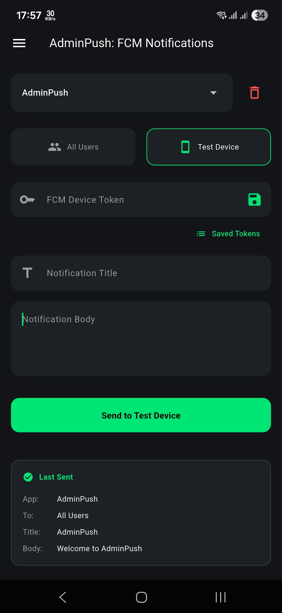 AdminPush gallery image