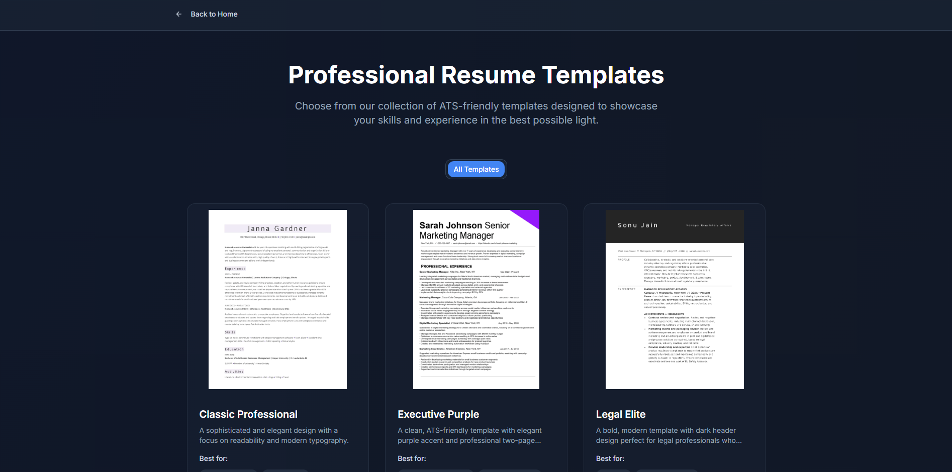 Resume Genie Pro - Screenshot 4 showing product features and functionality