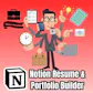 Notion Resume & Portfolio Builder