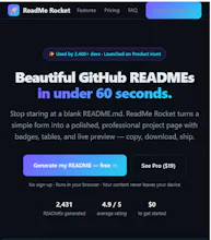 ReadMe Rocket gallery image