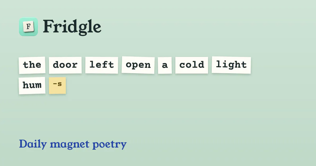 Fridgle gallery image