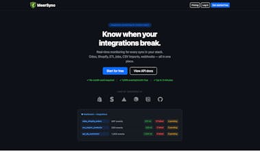 MeerSync – Know when integrations break gallery image