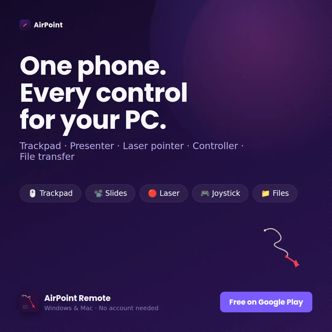 Airpoint: Presenter, Trackpad & manymore