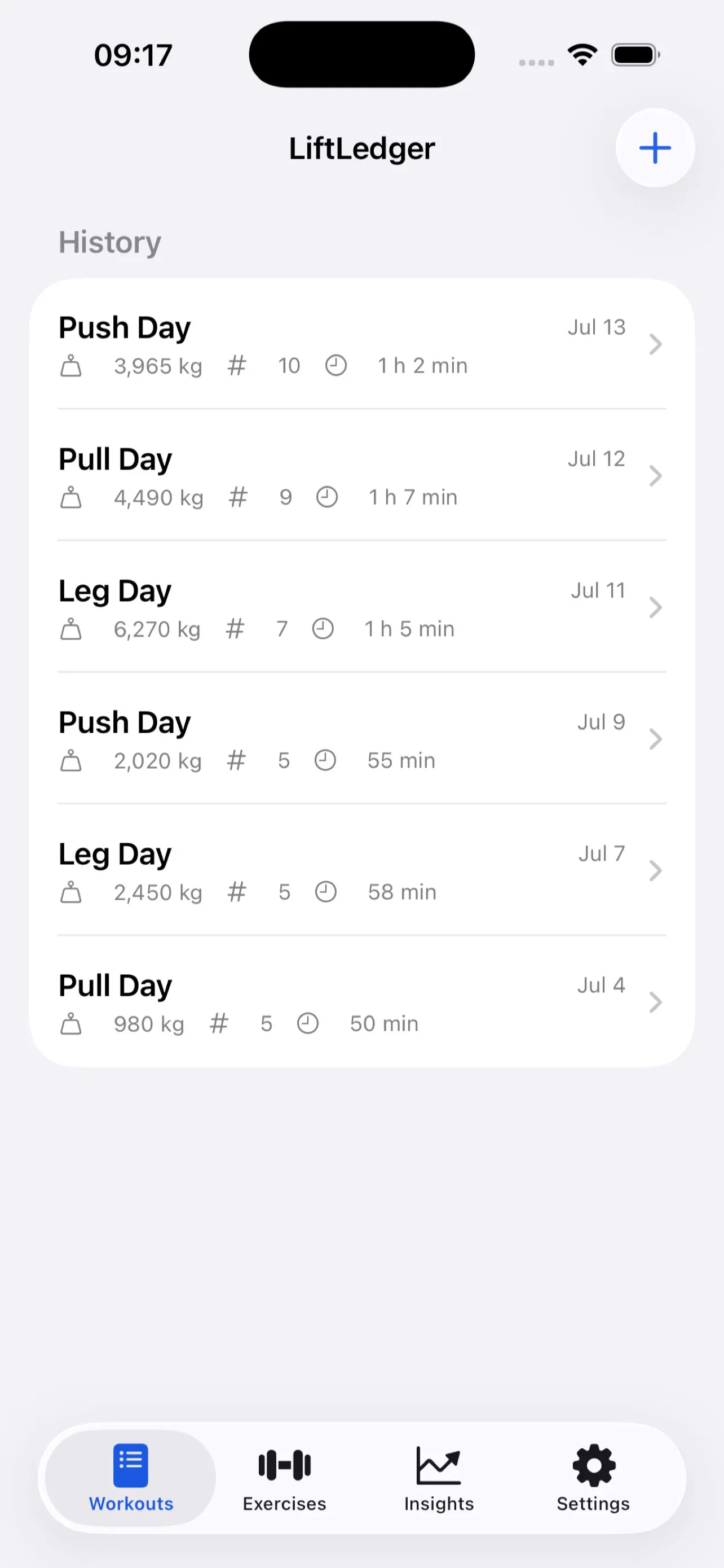 LiftLedger Workout Log gallery image