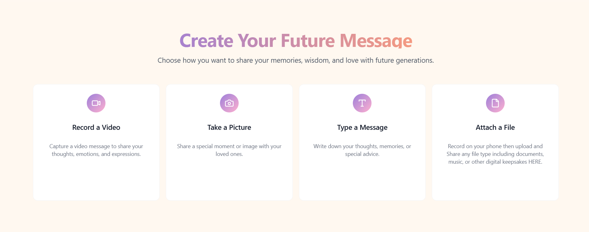 Future Message To Yourself or Loved Ones media 5