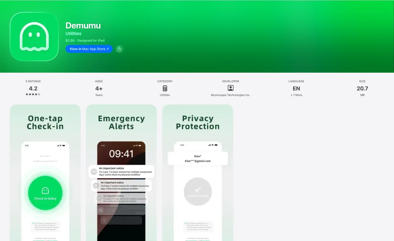 Demumu - Screenshot 4 showing product features and functionality