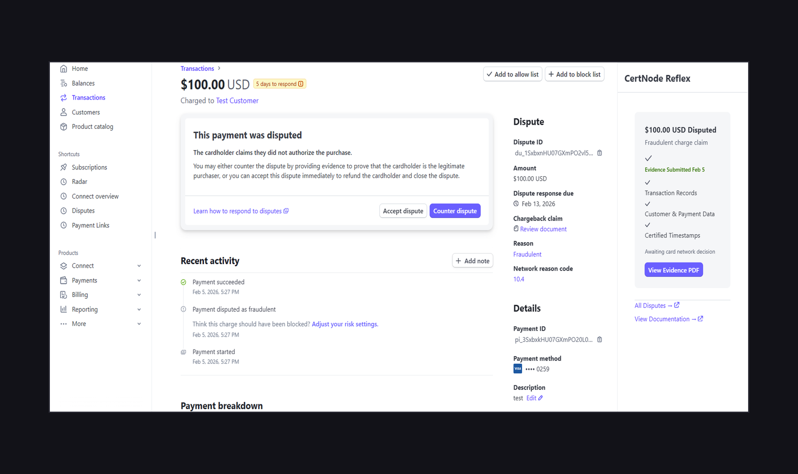 CertNode Reflex - Main product screenshot demonstrating key features and user interface