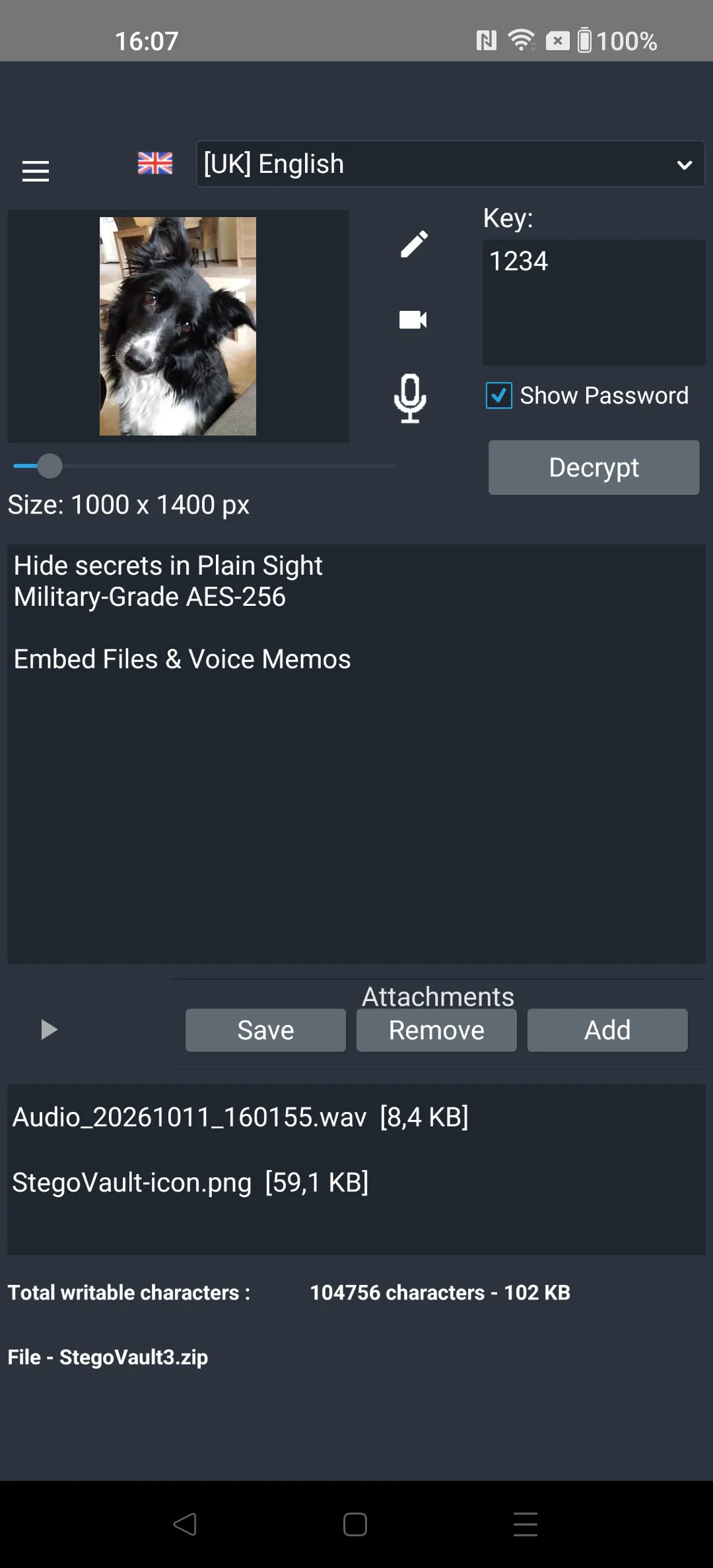 StegoVault: Hide Secret Files gallery image