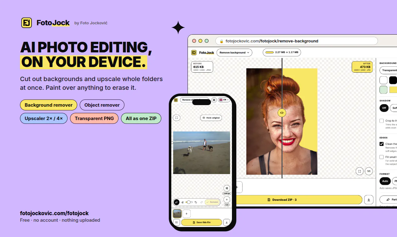 FotoJock: Portrait Retouch & 100+ Tools gallery image