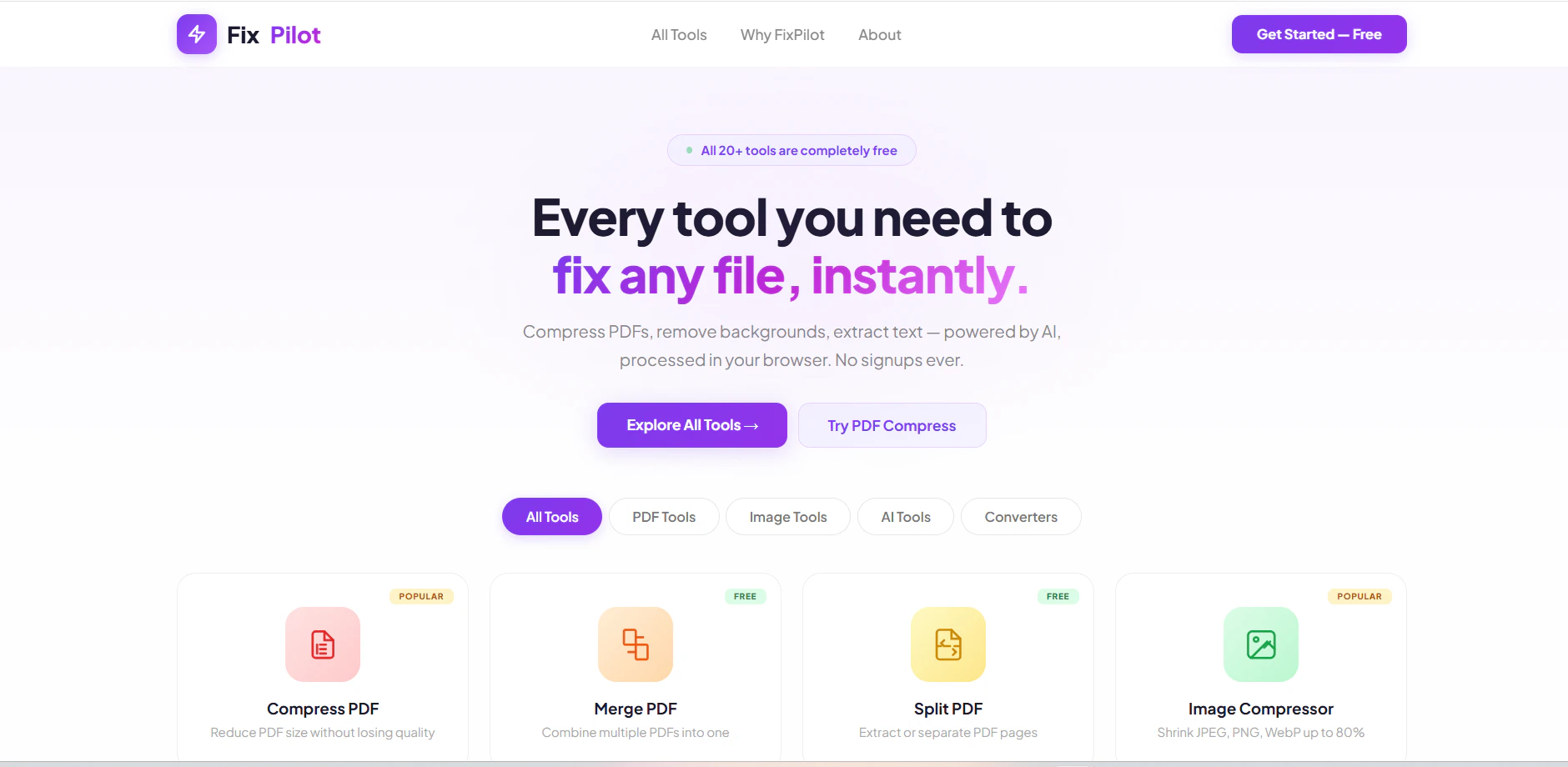 FixPilot — Free Online Tools 截图 5