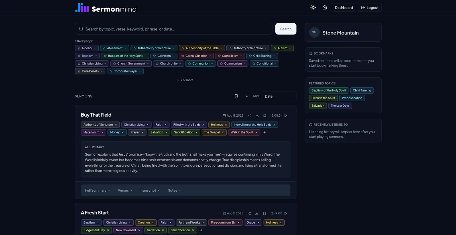 Sermon Mind screenshot 1