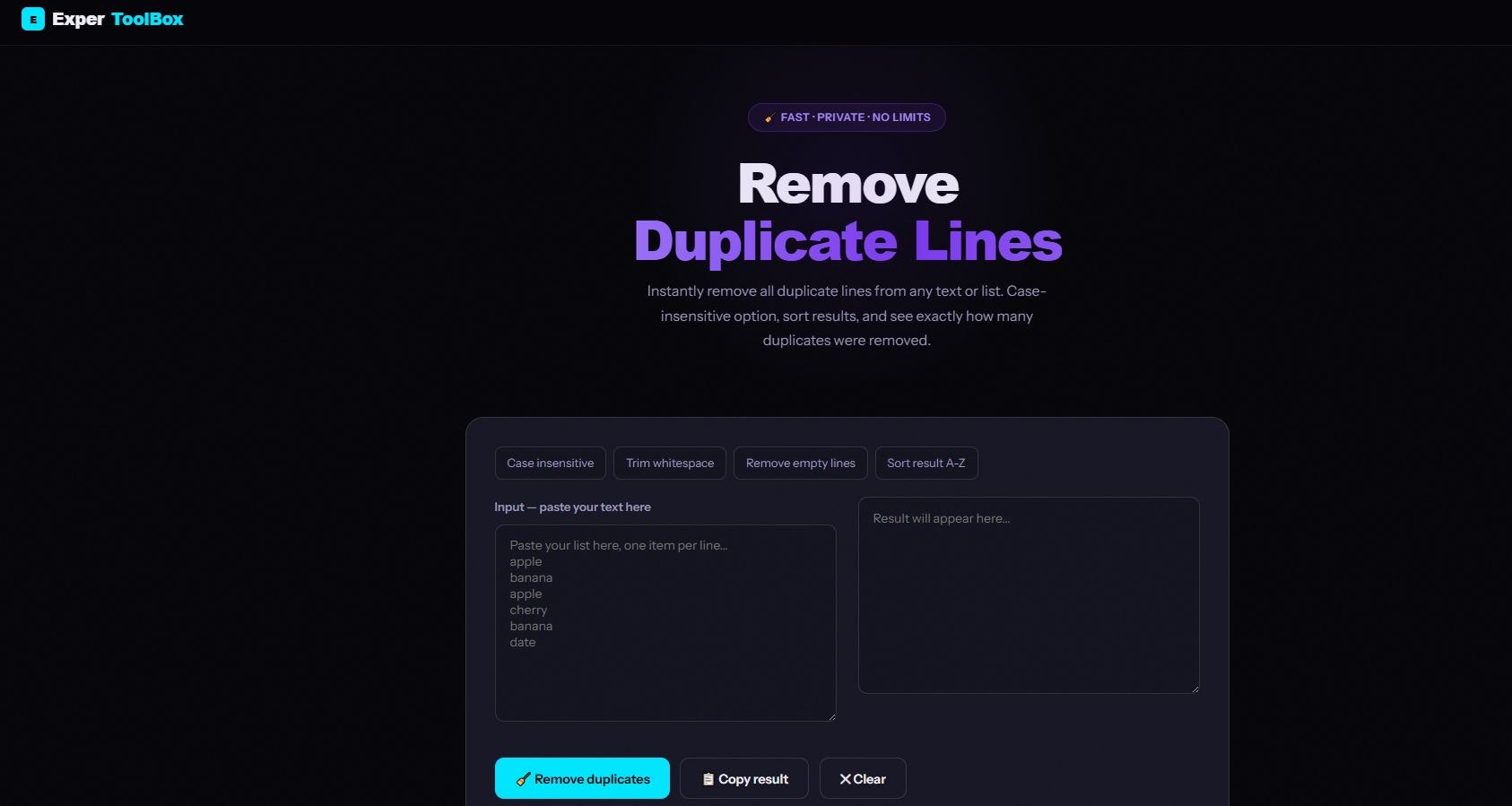 ExperToolBox — Free Online Tools  gallery image