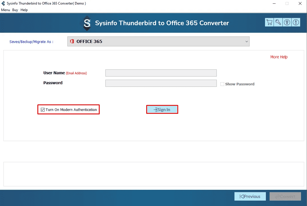 Thunderbird to Office 365 конвертер - Преобразовать почтовый ящик Thunderbird в Office 365 с вложениями медиа 4