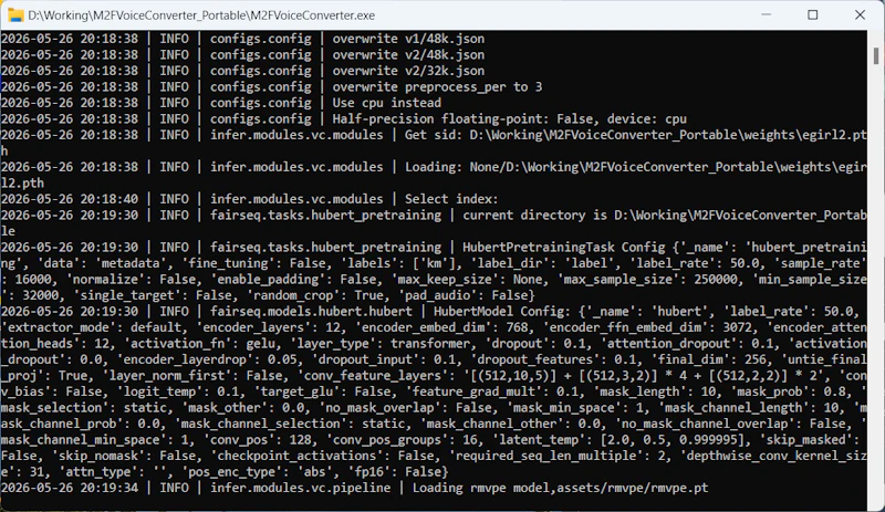 M2F Voice Converter screenshot 4