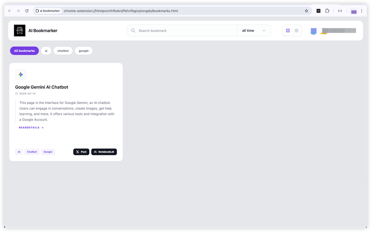 AIBookmarker: The Big Update gallery image