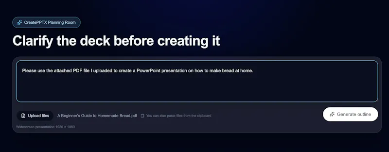 CreatePPTX screenshot 1