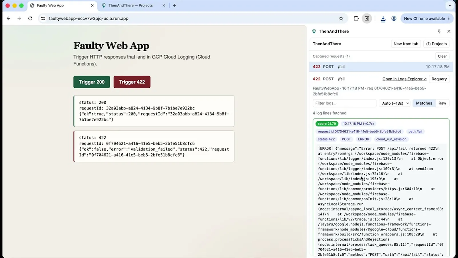 ThenAndThere screenshot 1 (video preview)