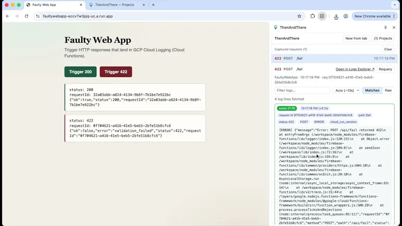 ThenAndThere screenshot 1 (video preview)
