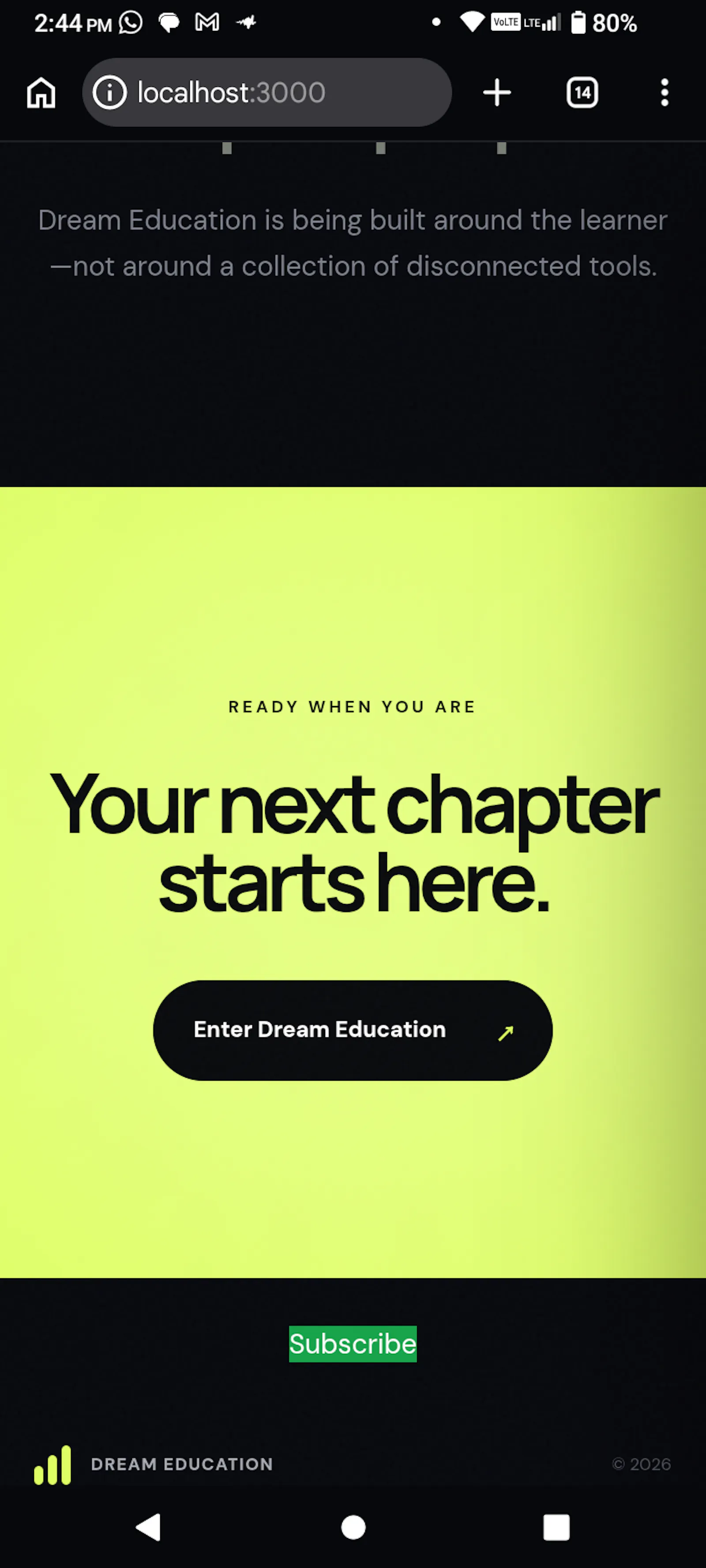 Dream education  screenshot 2