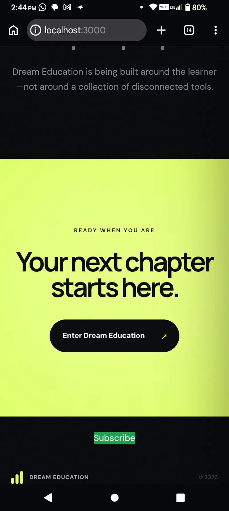 Dream education  screenshot 2