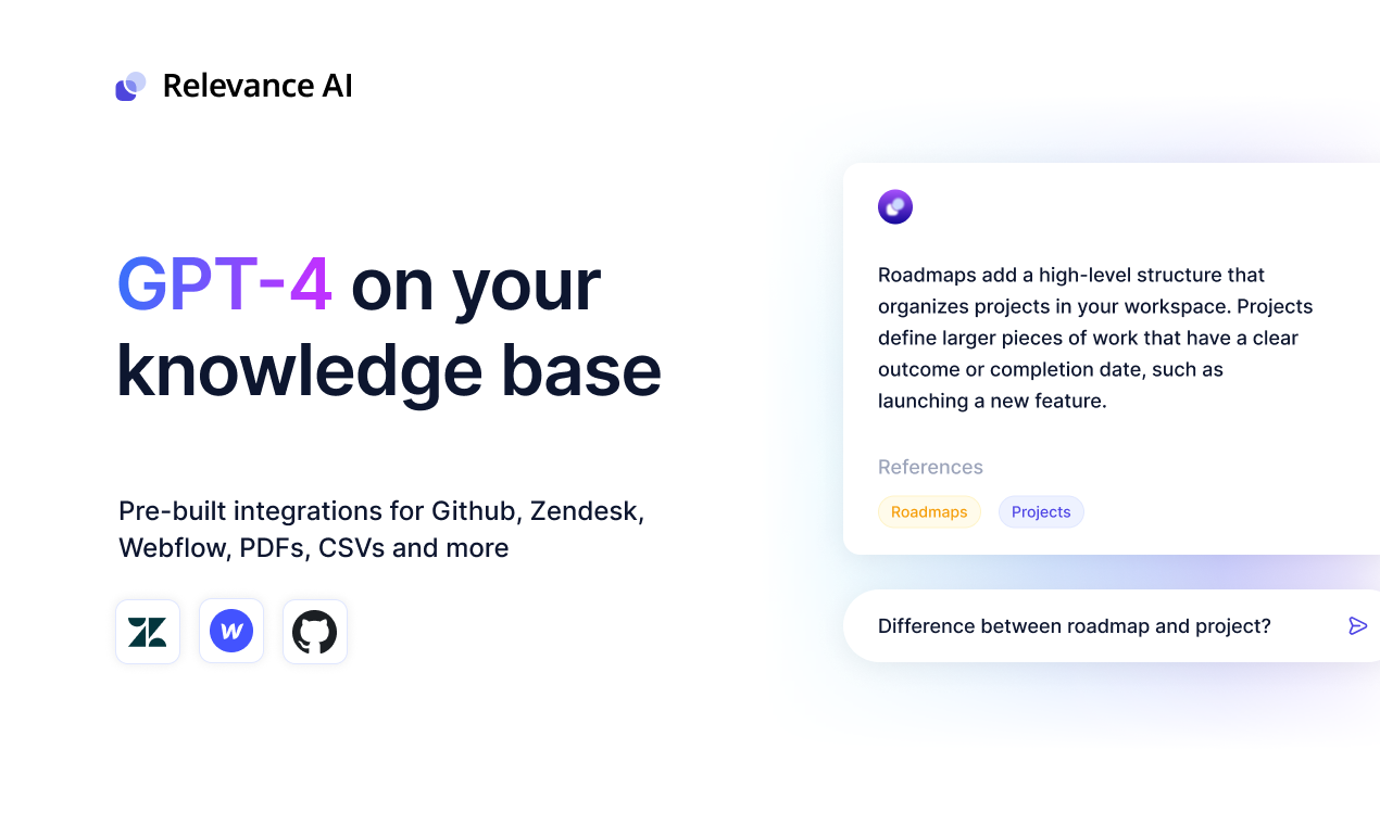 ถามโดย AI ที่เกี่ยวข้อง - จากเอกสารไปจนถึงการสนับสนุนแบบ GPT-4 ใน 5 นาที media 2