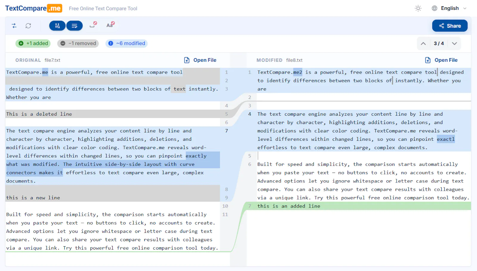Text Compare for me! screenshot 1