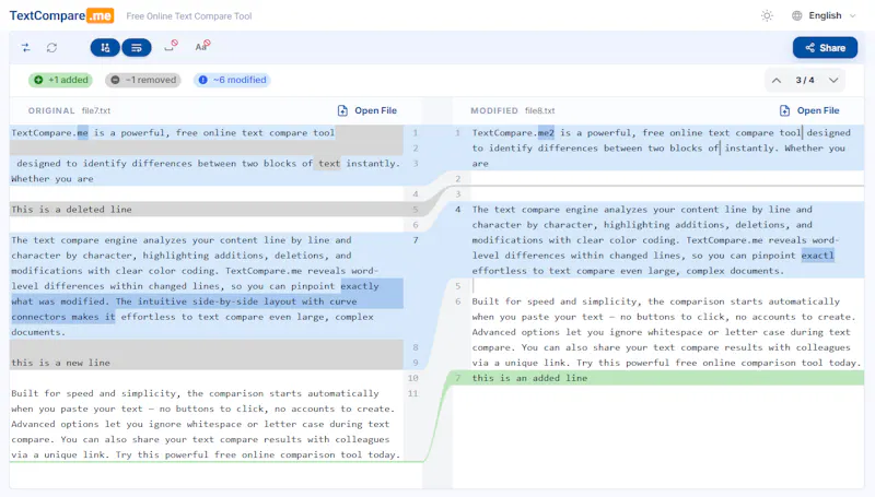 Text Compare for me! screenshot 1