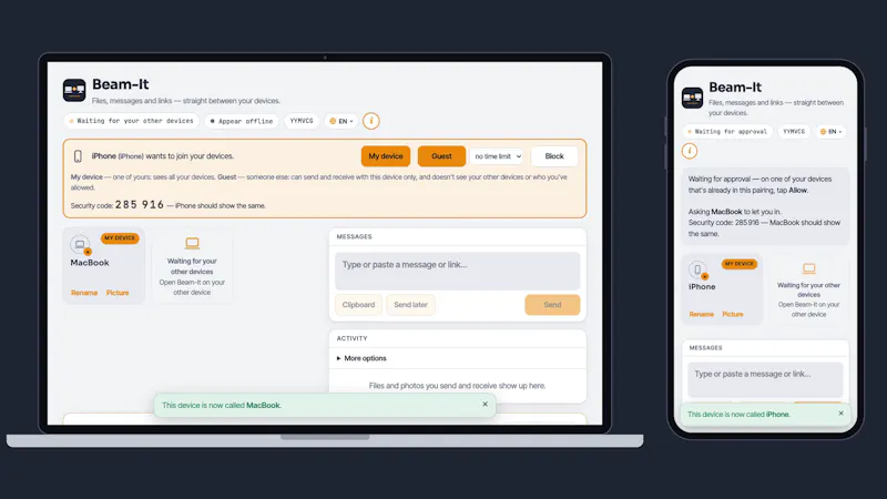 Beam-It screenshot 4
